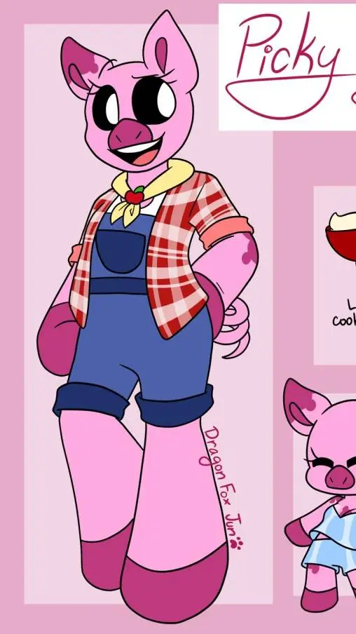 ai character: Picky Piggy background