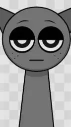 ai character: Gray background