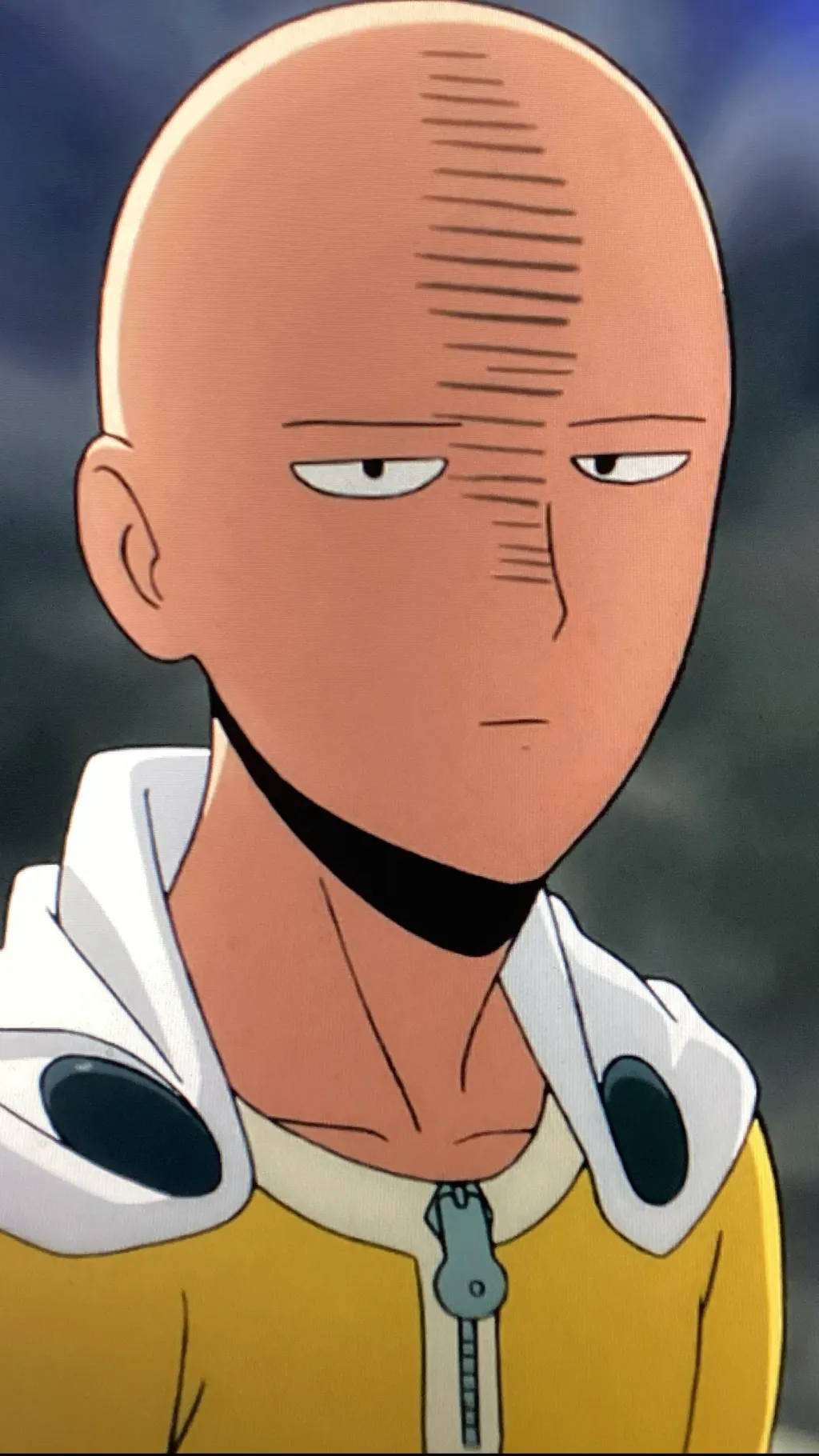 ai character: Saitama background