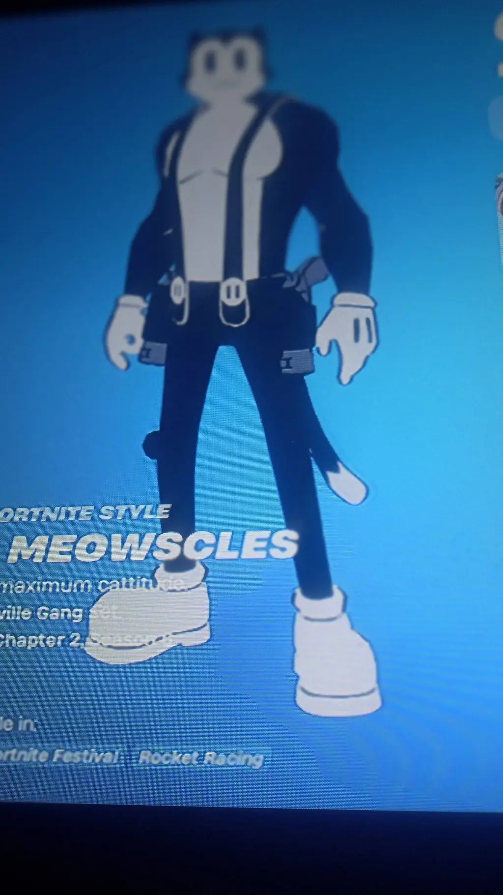 ai character: toon meow  background