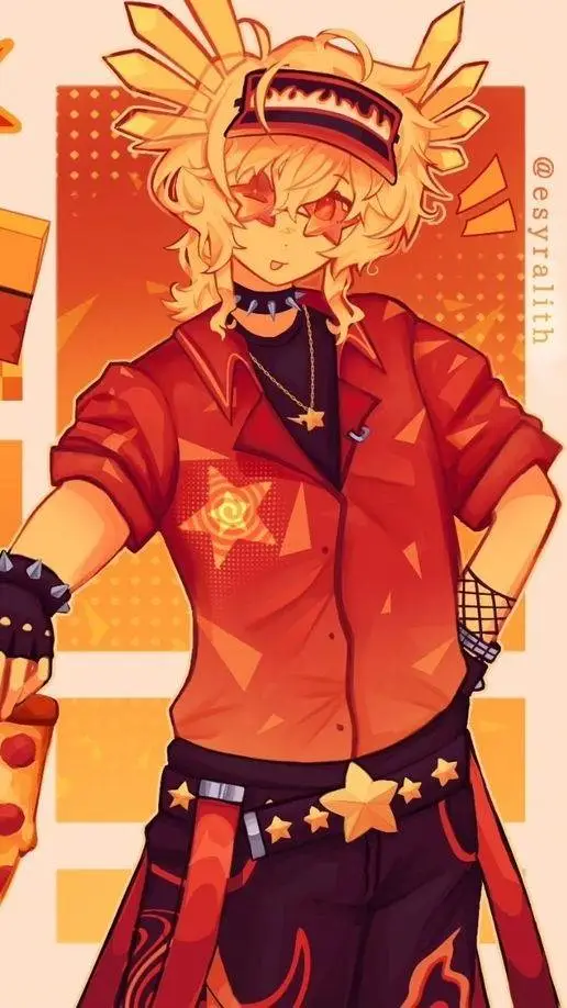 ai character: 🍕✨єℓℓισт✨🍕 background