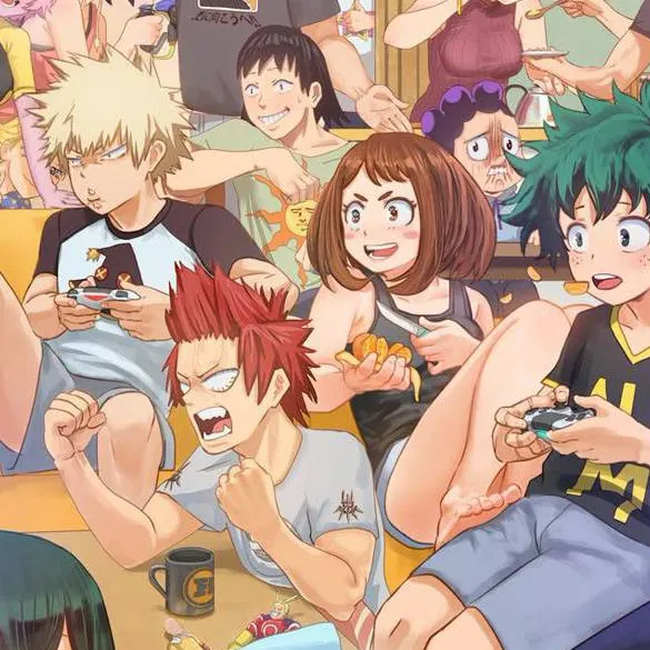 chat with ai character: Mha sad dorm night
