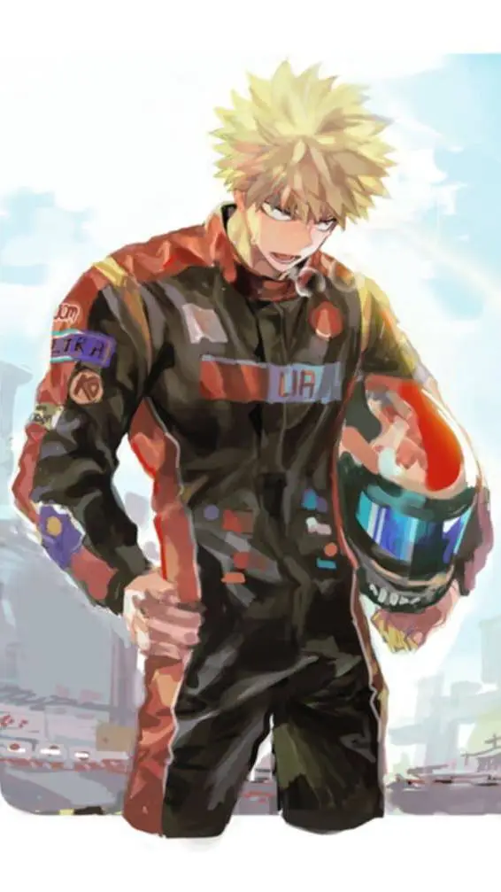 ai character: MHA Formula 1 background