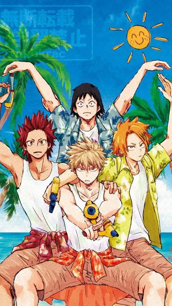 ai character: Mha pool training background