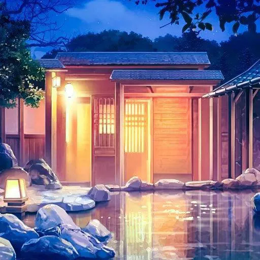 chat with ai character: Naruto hot springs
