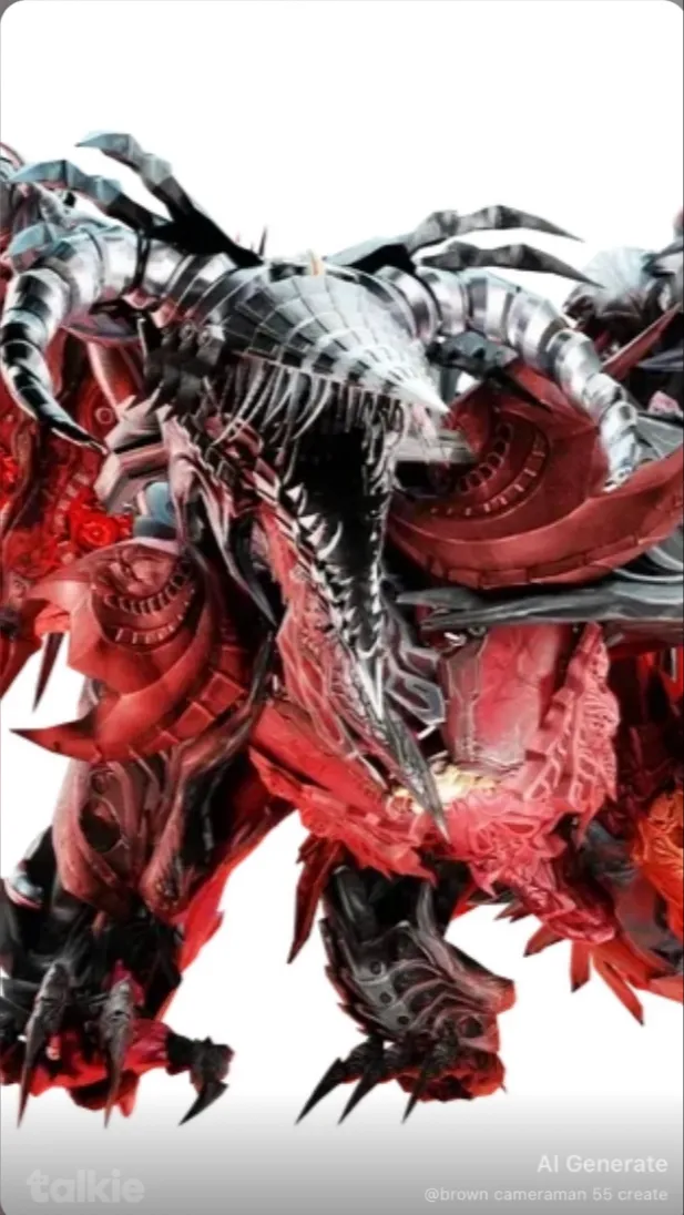 ai character: Titan dragon drill background