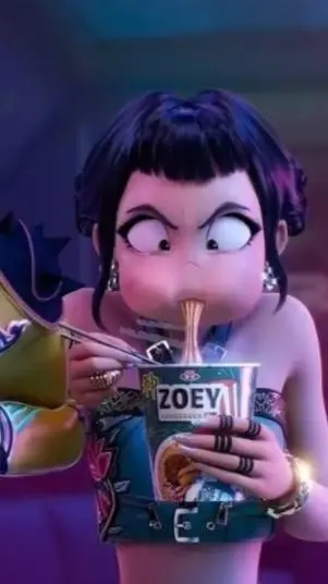 ai character: ZOEY!!! background