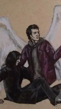 ai character: Snape & Metatron  background