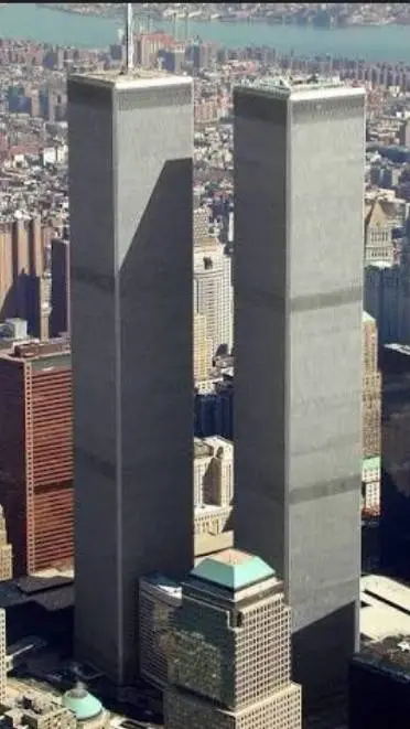 ai character: twin towers background