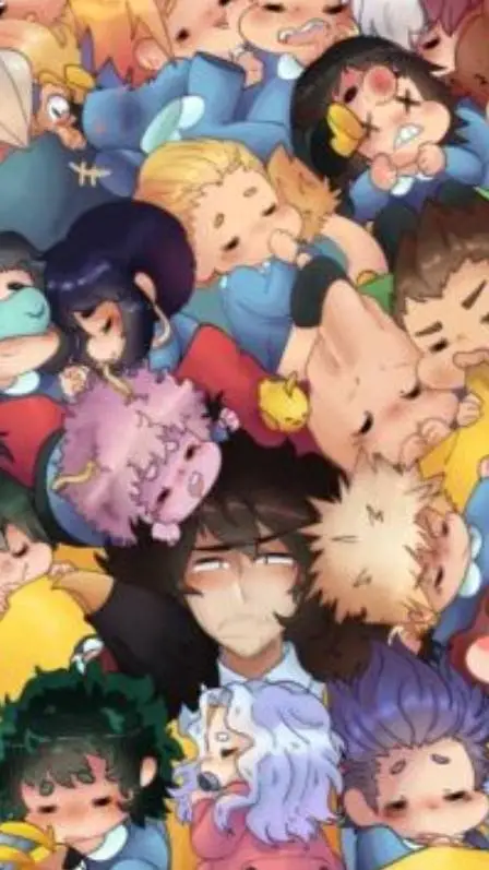 ai character: mha babies!!  background