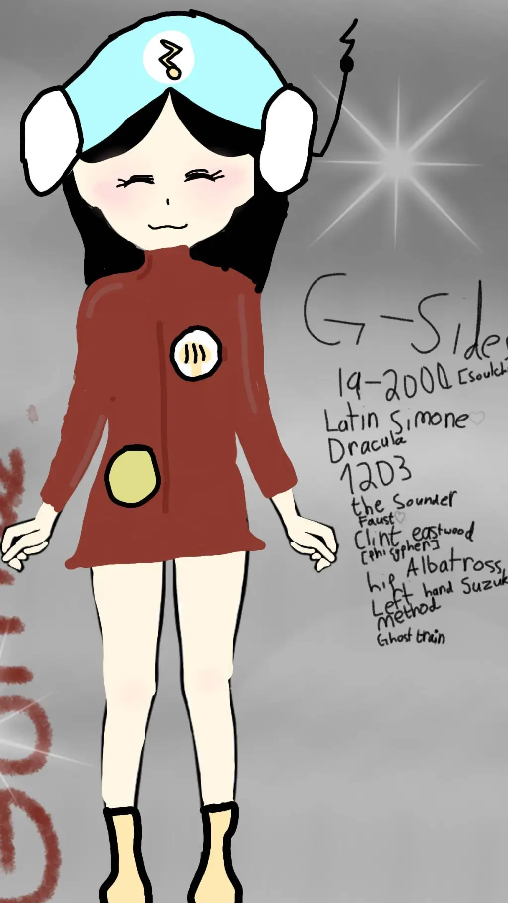 ai character: Noodle background