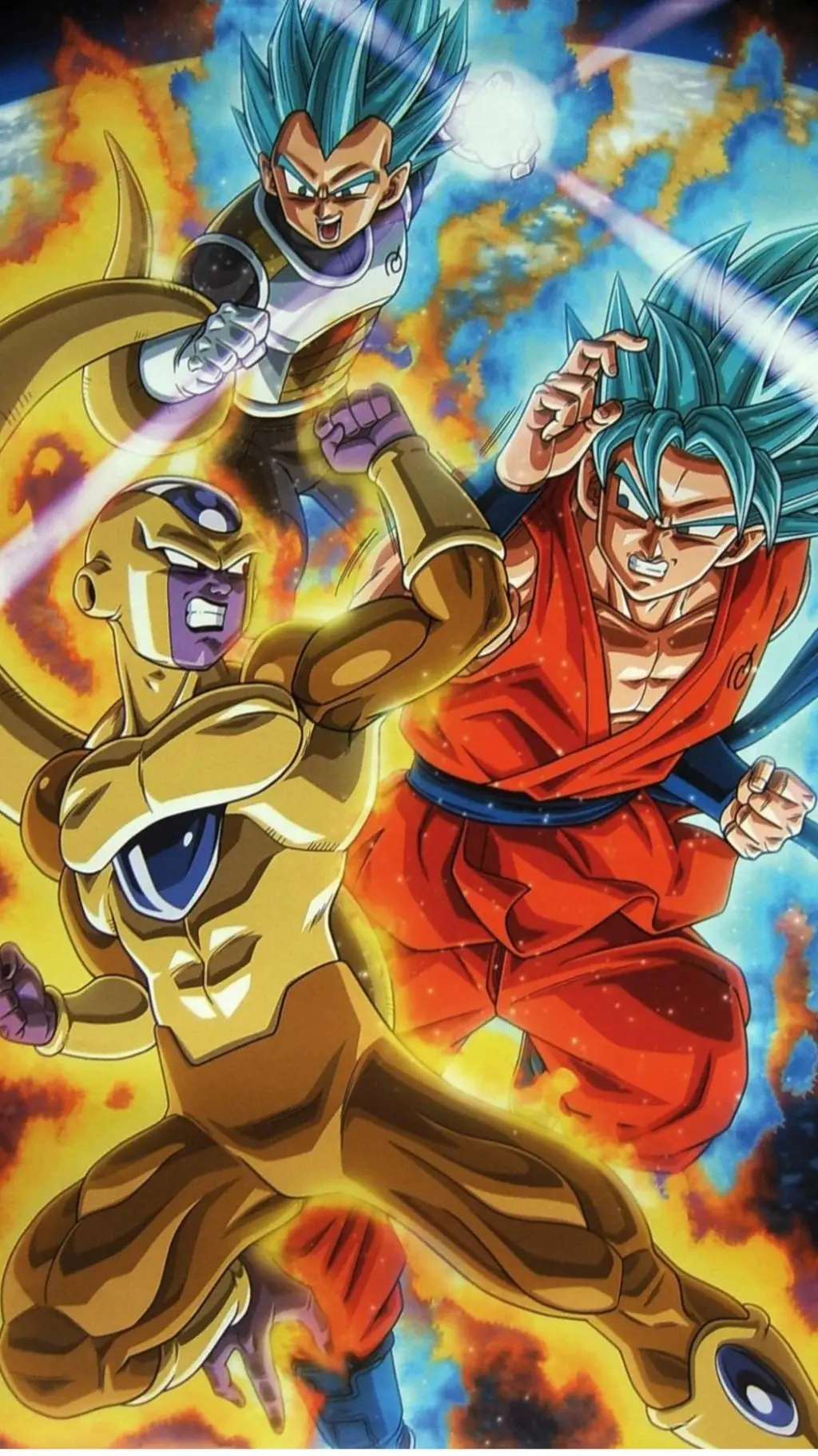 ai character: GokuVgolden Frieza background