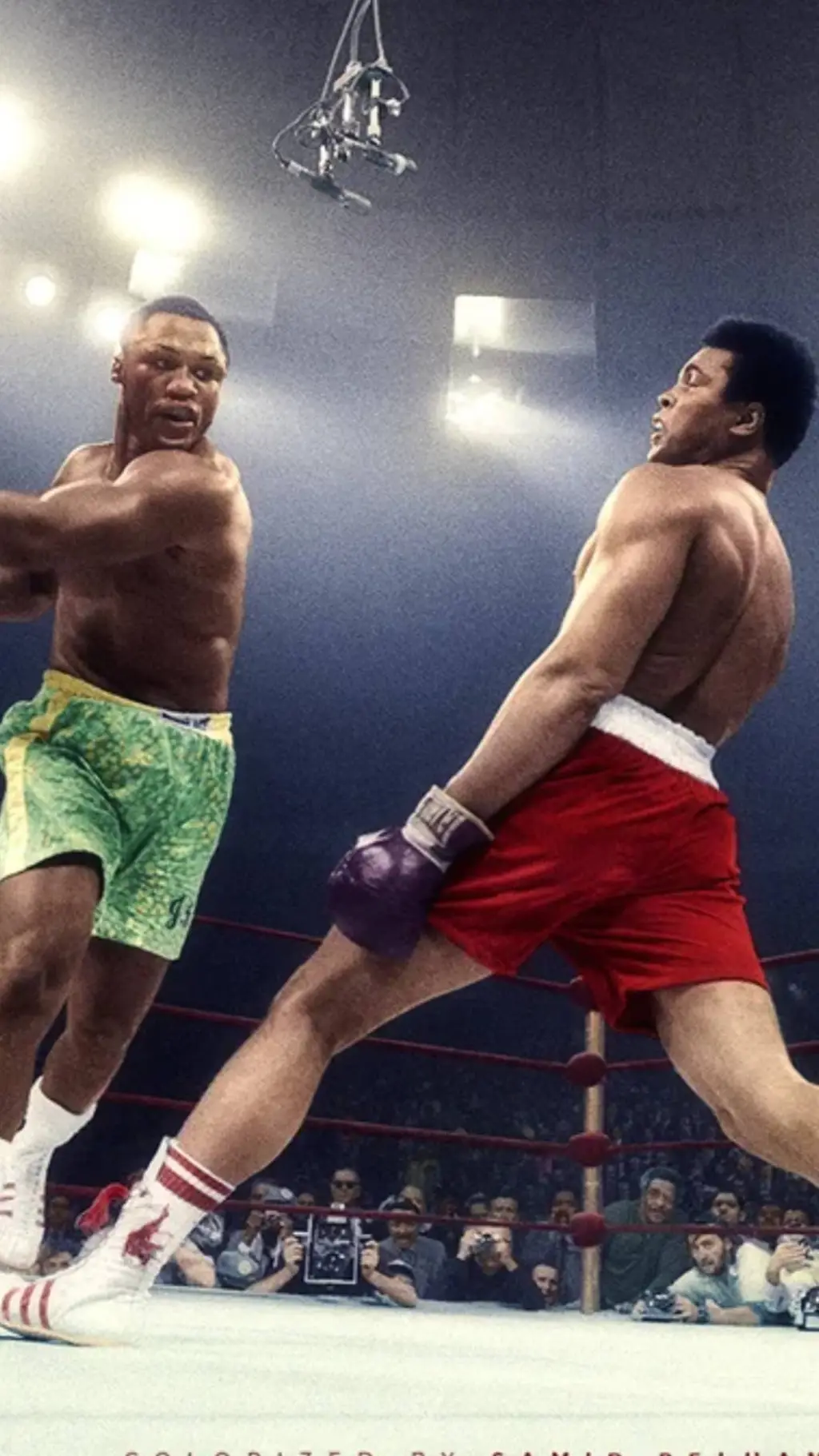 ai character: Ali vs Fraizer background