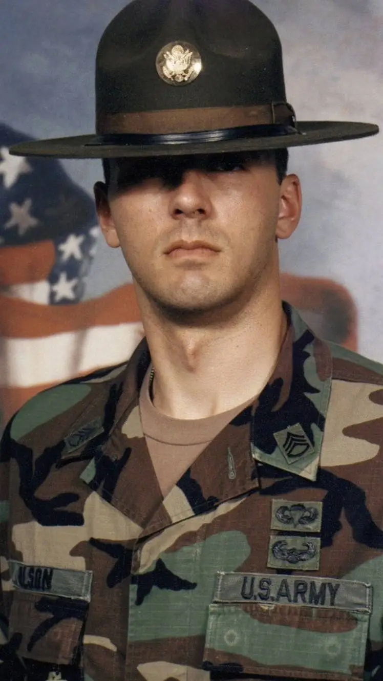 ai character: Drill Sgt Olsen background