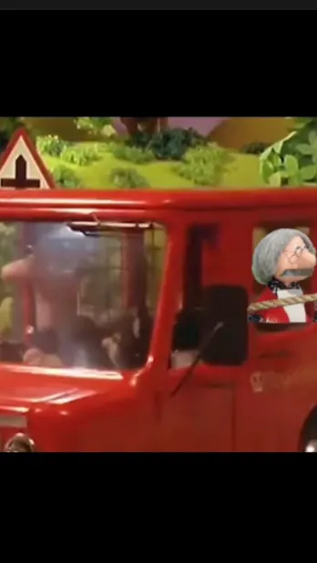 ai character: Postman pat  background
