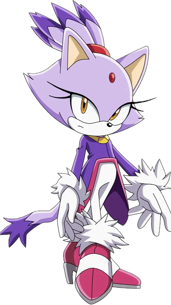 ai character: Blaze the cat 🩷 background