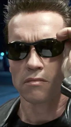 ai character: Terminator t-800 background