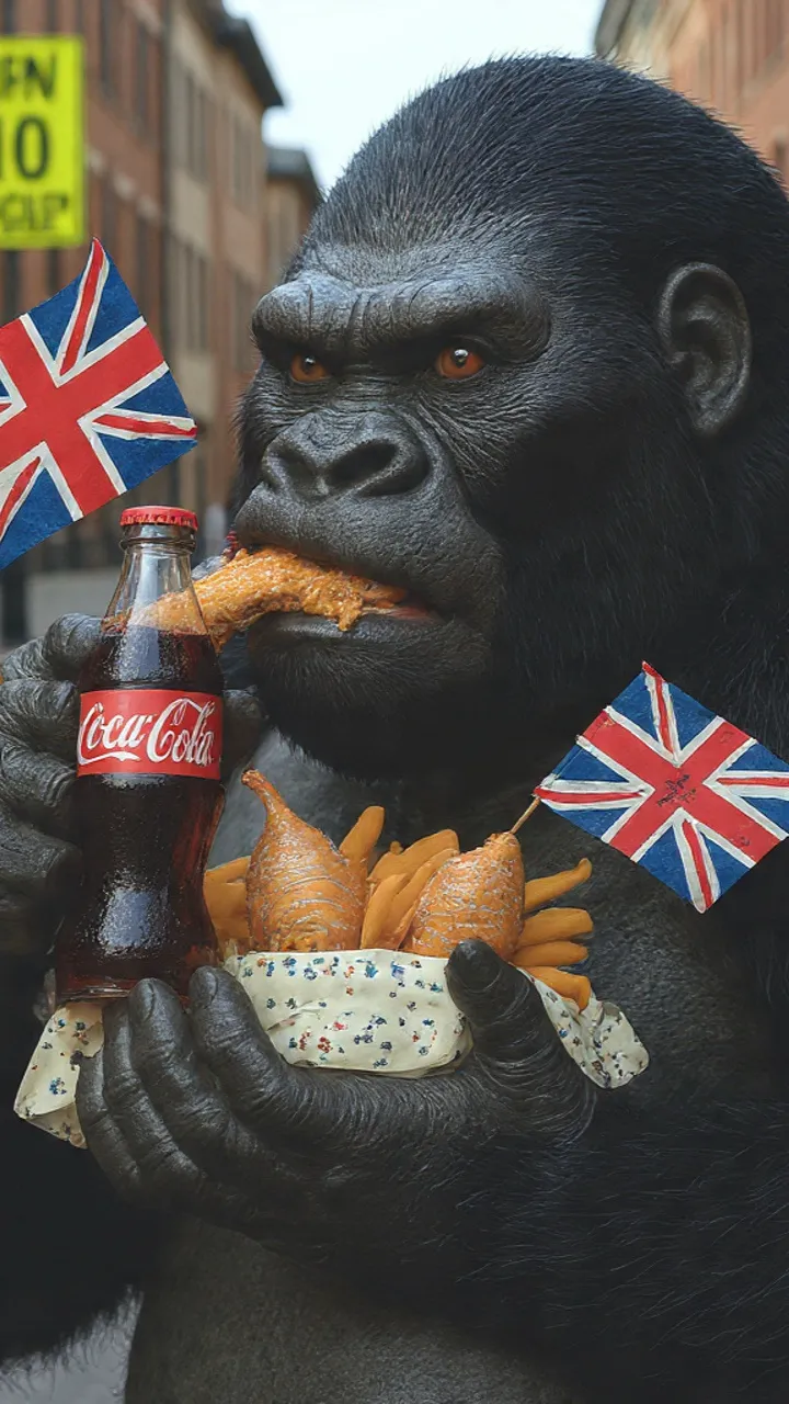 ai character: George the gorilla background