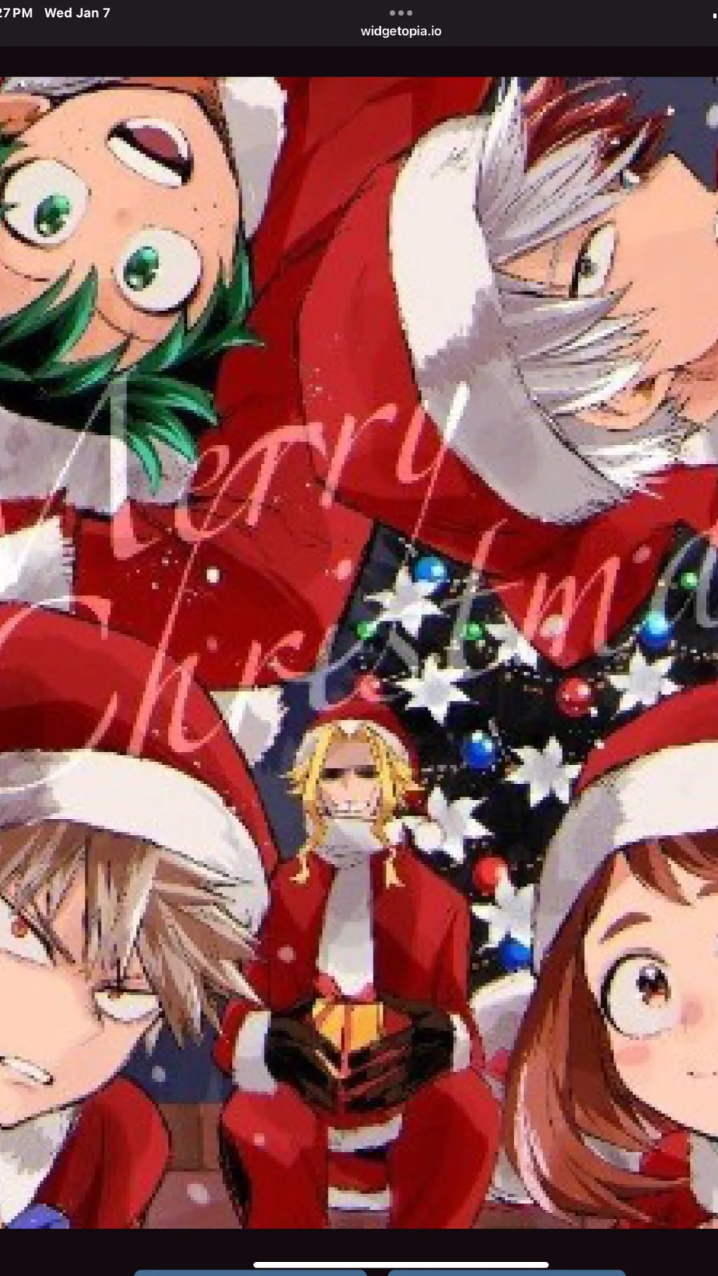 ai character: 1A Christmas  background