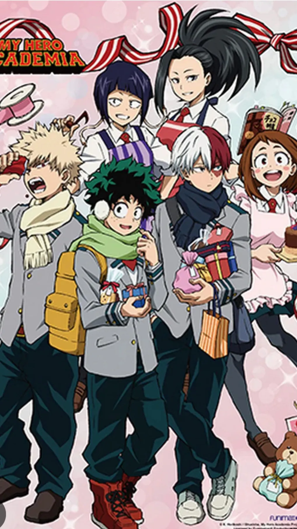 ai character: Mha valentines  background