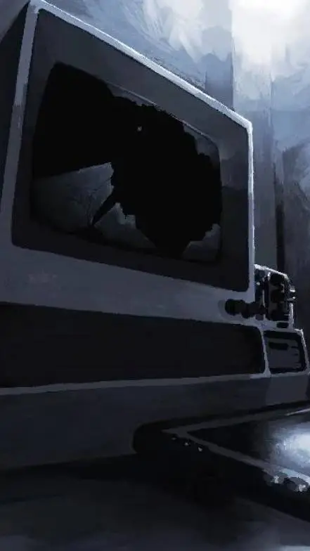 ai character: painter dieing background