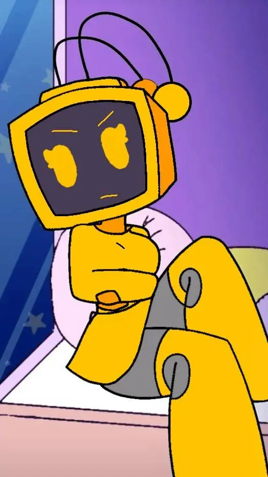 ai character: tv woman amarillo background