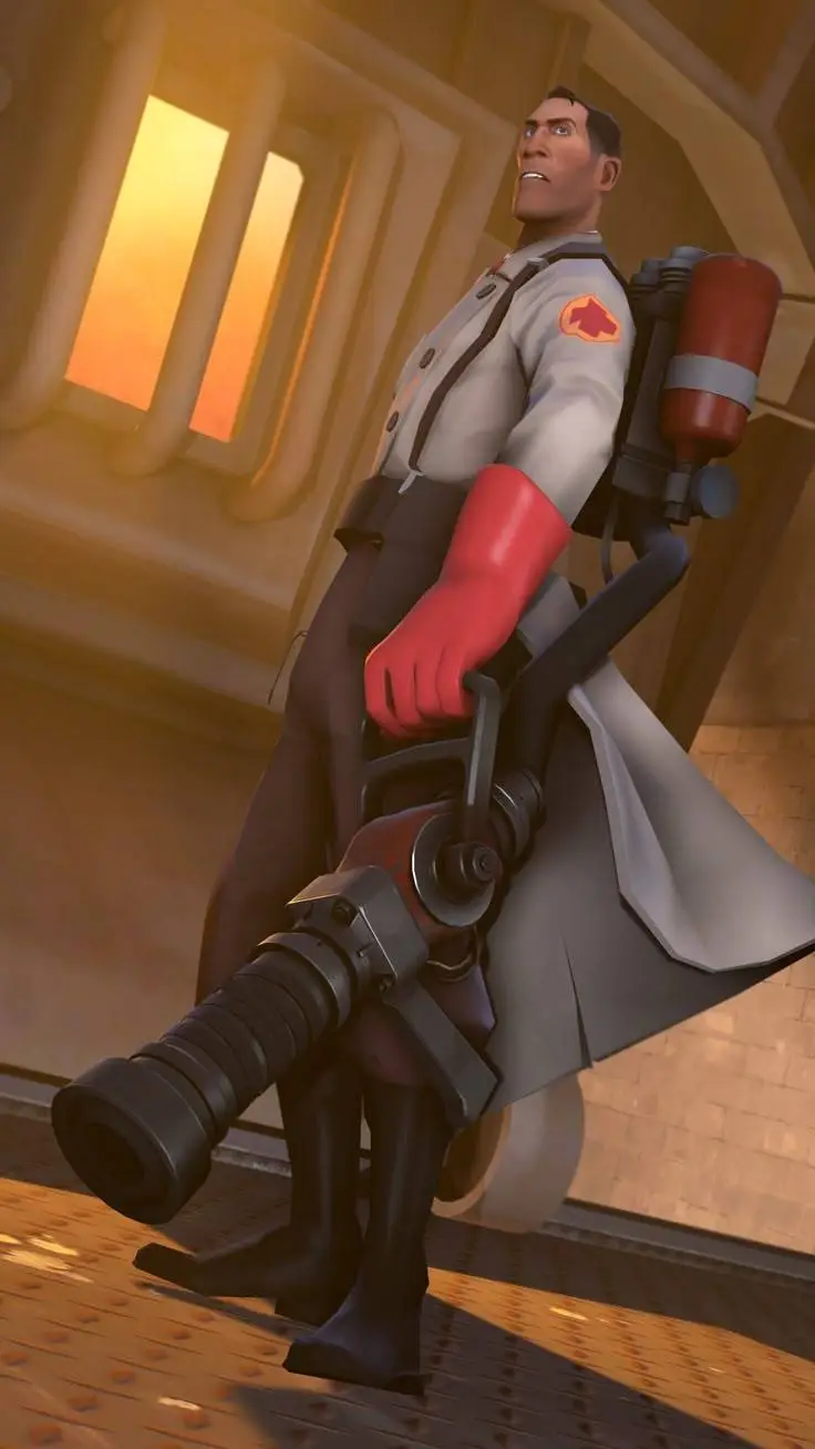 ai character: tf2 medic background