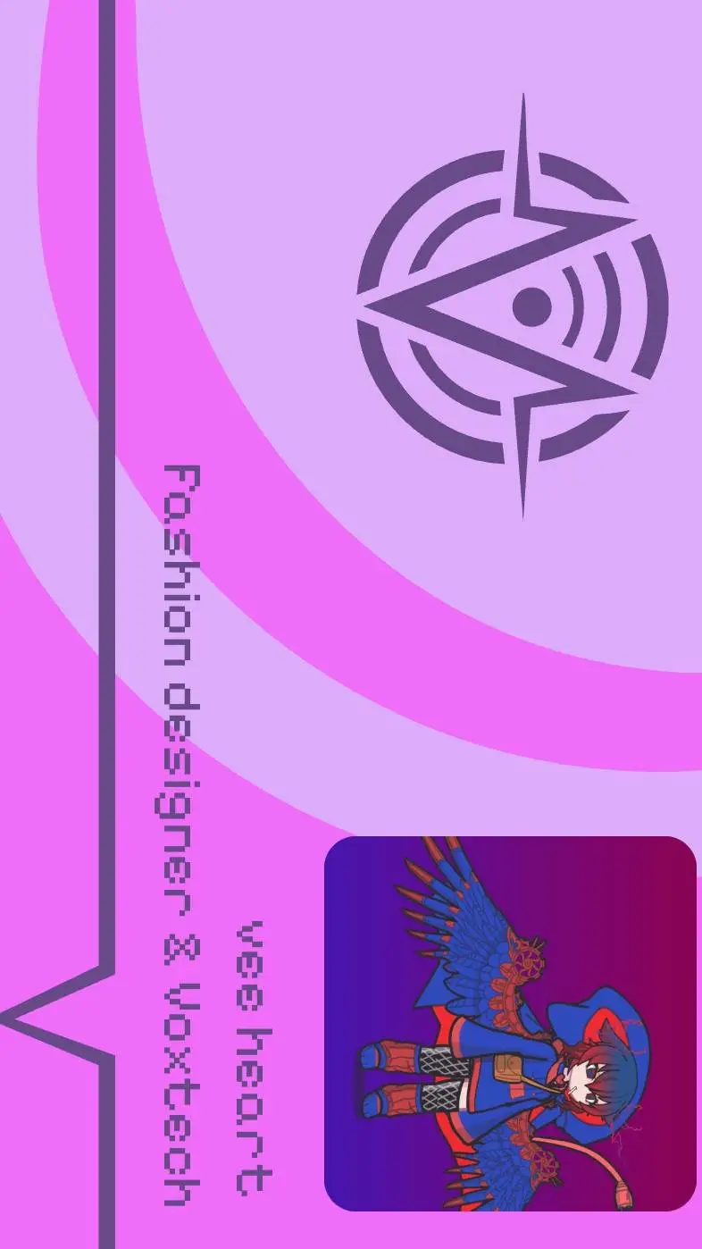 ai character: Vee Heart  background