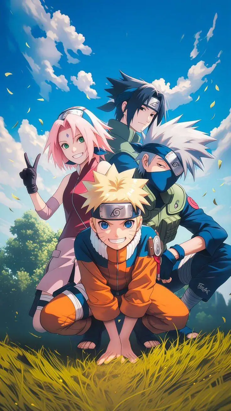 ai character: naruto group new  background