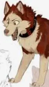 ai character: kirishima as a dog background