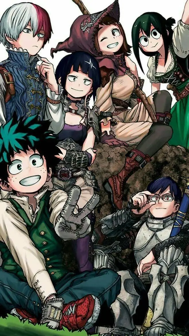 ai character: MHA sleepover!!!!! background