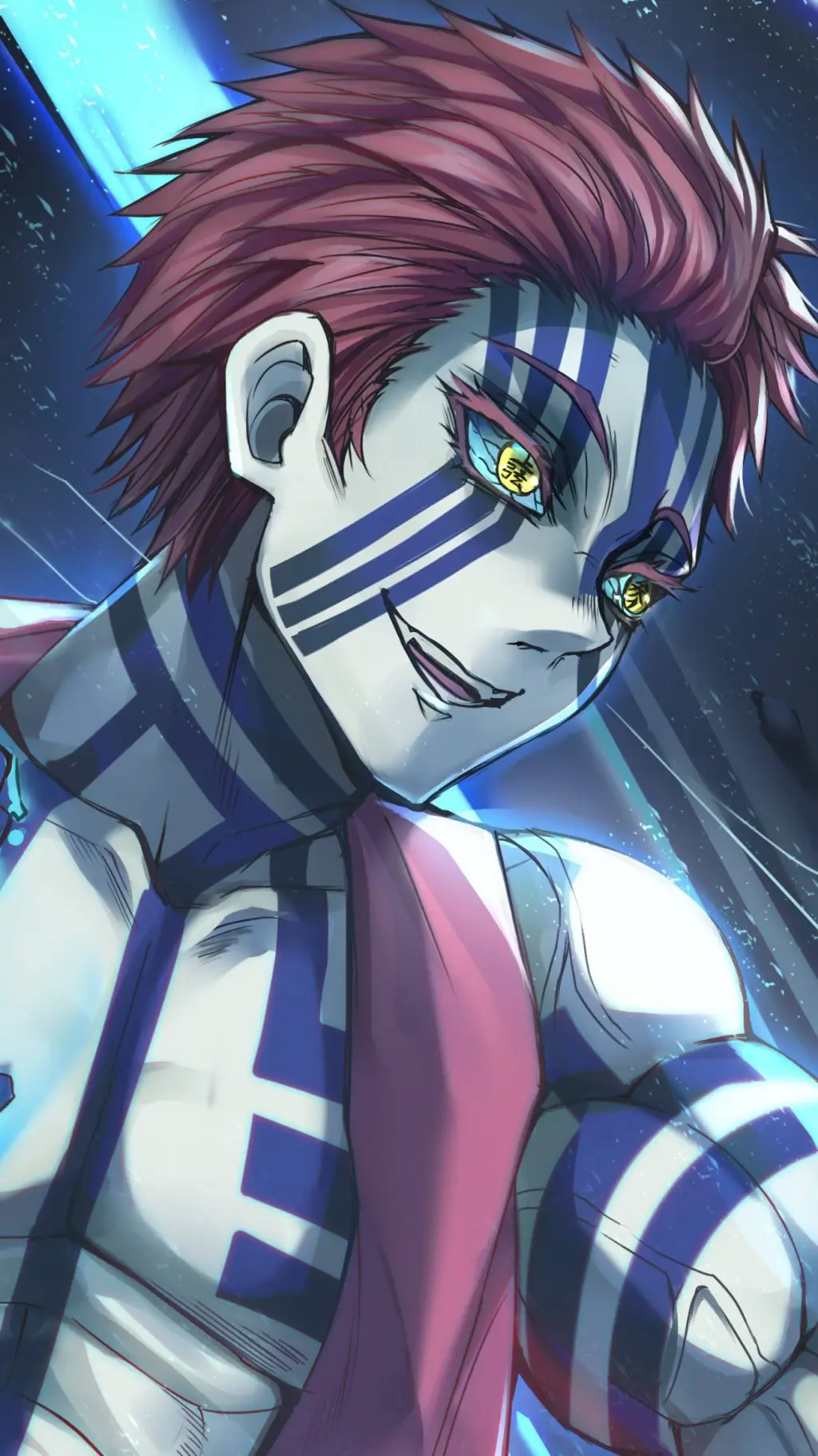 ai character: Upper Moon 3 Akaza background