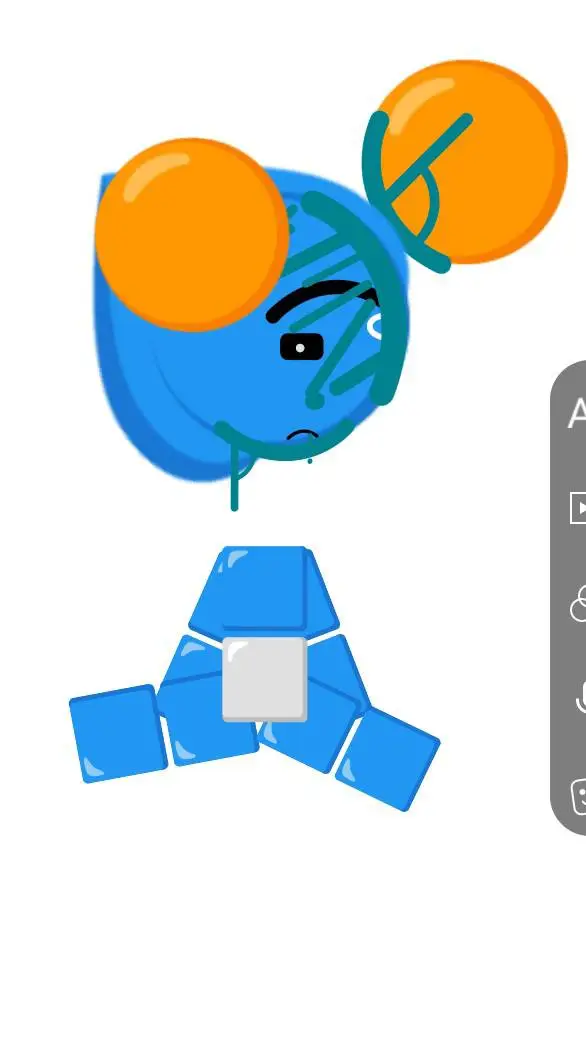 ai character: emoji cat baby background