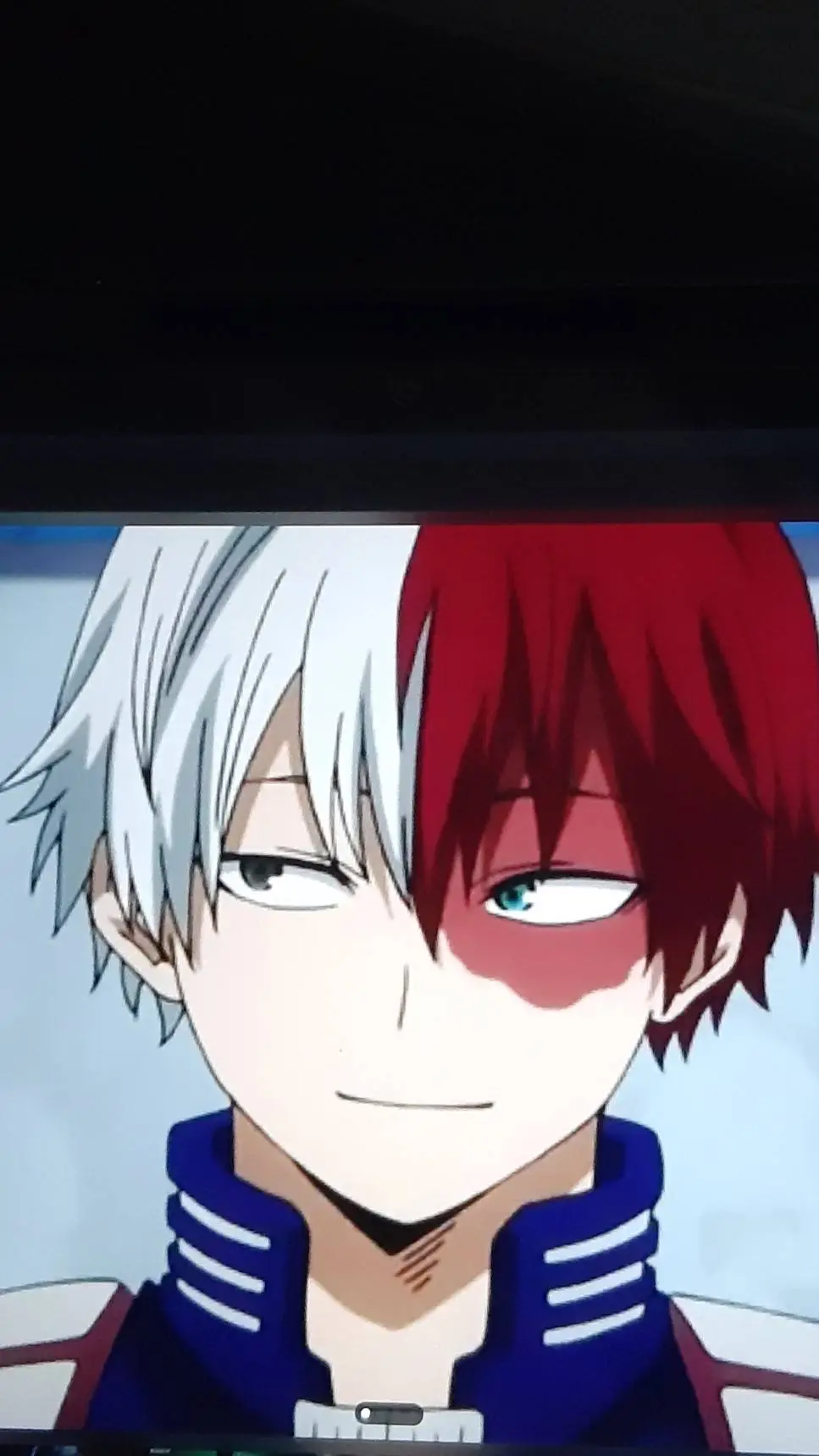 ai character: Shoto Todoroki  background