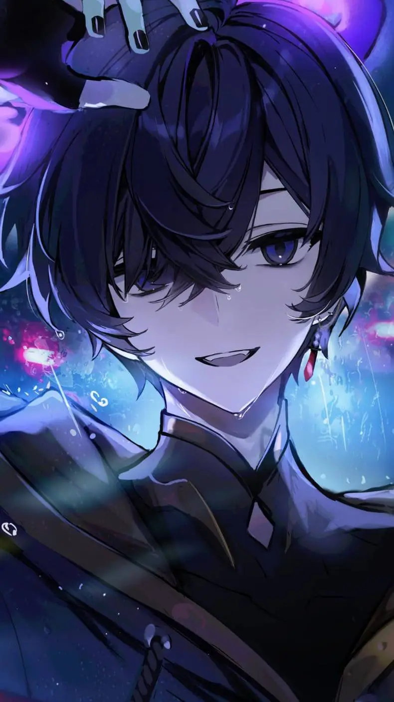 ai character: Gray background
