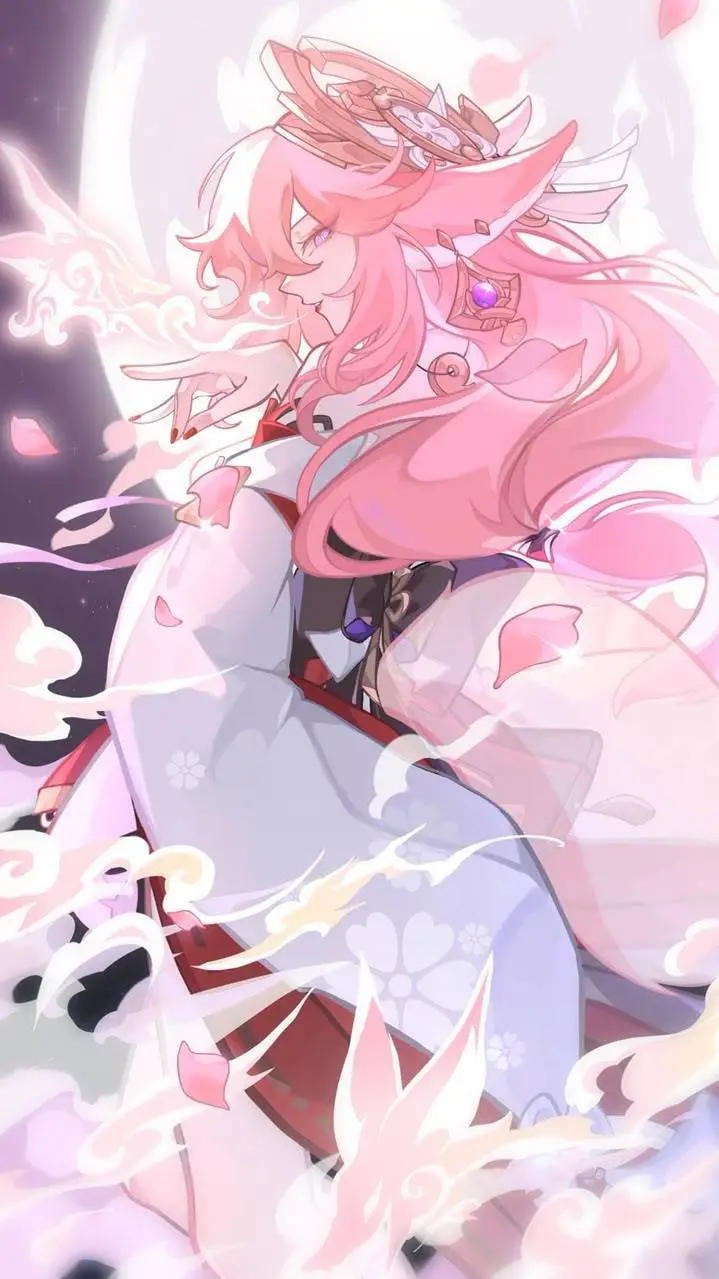 ai character: Yae Miko  background