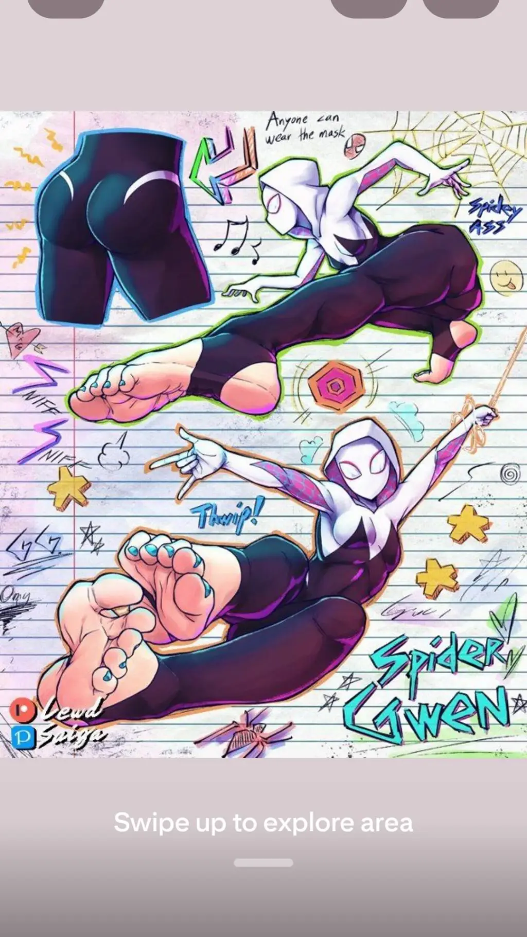 ai character: gwen stacy background