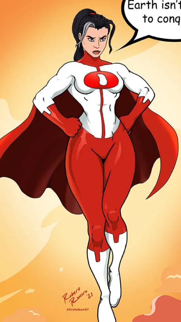 ai character: Omni-Woman  background