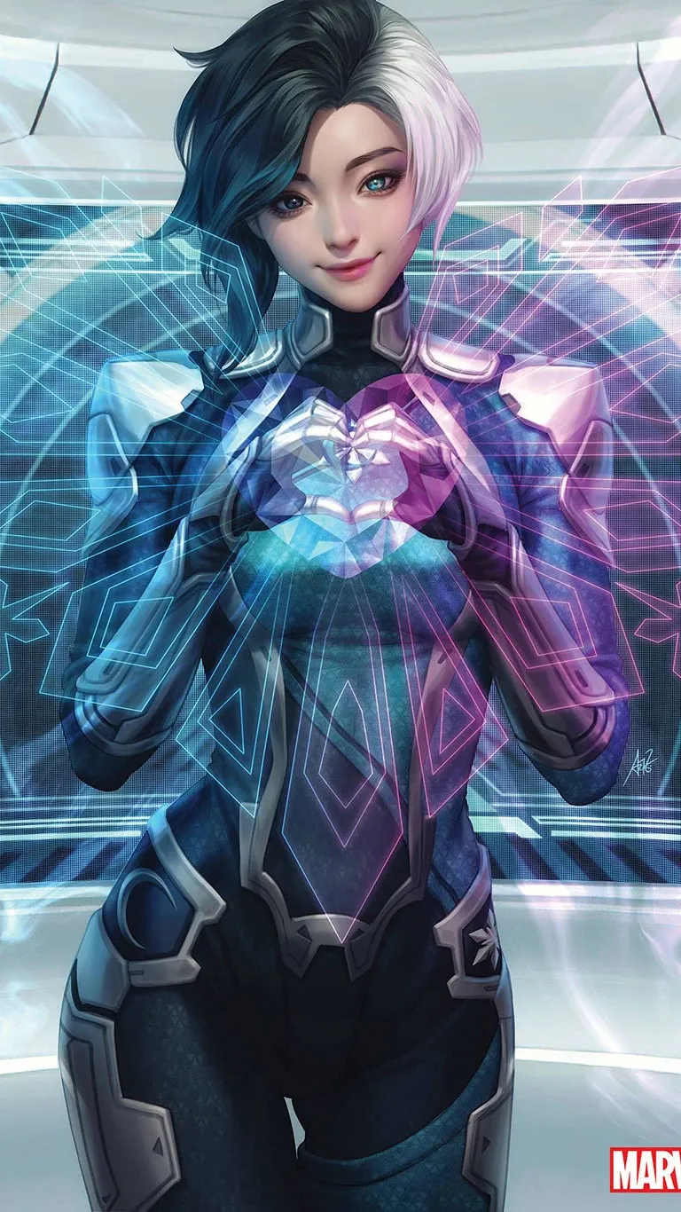 ai character: Luna Snow background