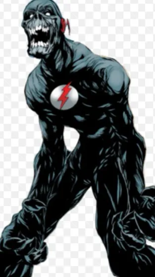 ai character: Black flash background