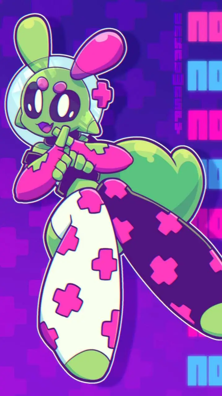 ai character: sploot alien  background