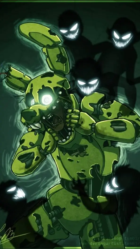 ai character: Fnaf 3 background