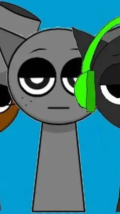 ai character: Gray background