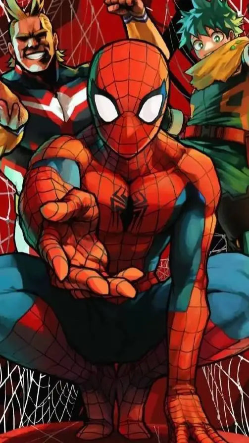 ai character: MHA spiderman  background