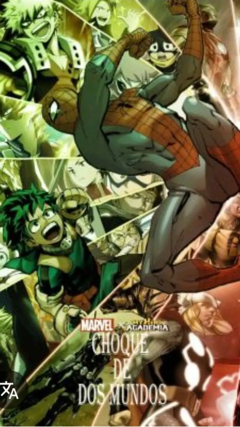ai character: Marvel x MHA background