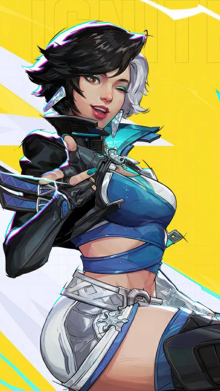 ai character: Luna snow  background