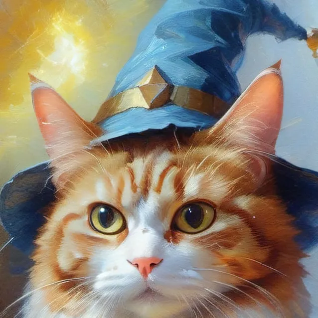 chat with ai character: Wizard Cat