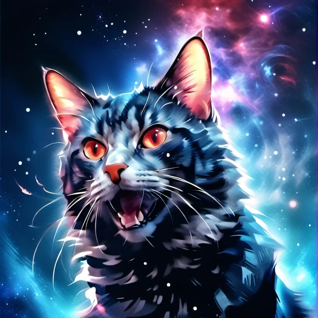chat with ai character: The Galaxy cat