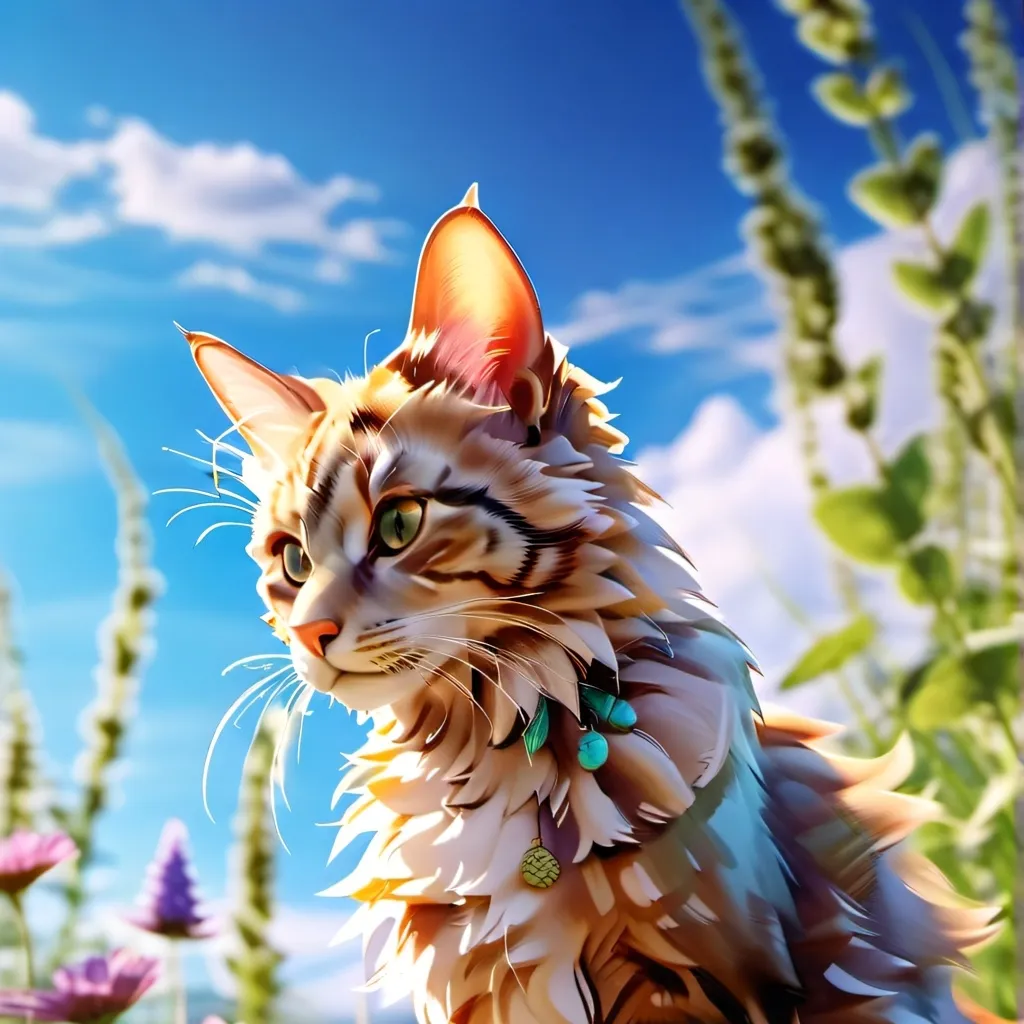 chat with ai character: Peace cat