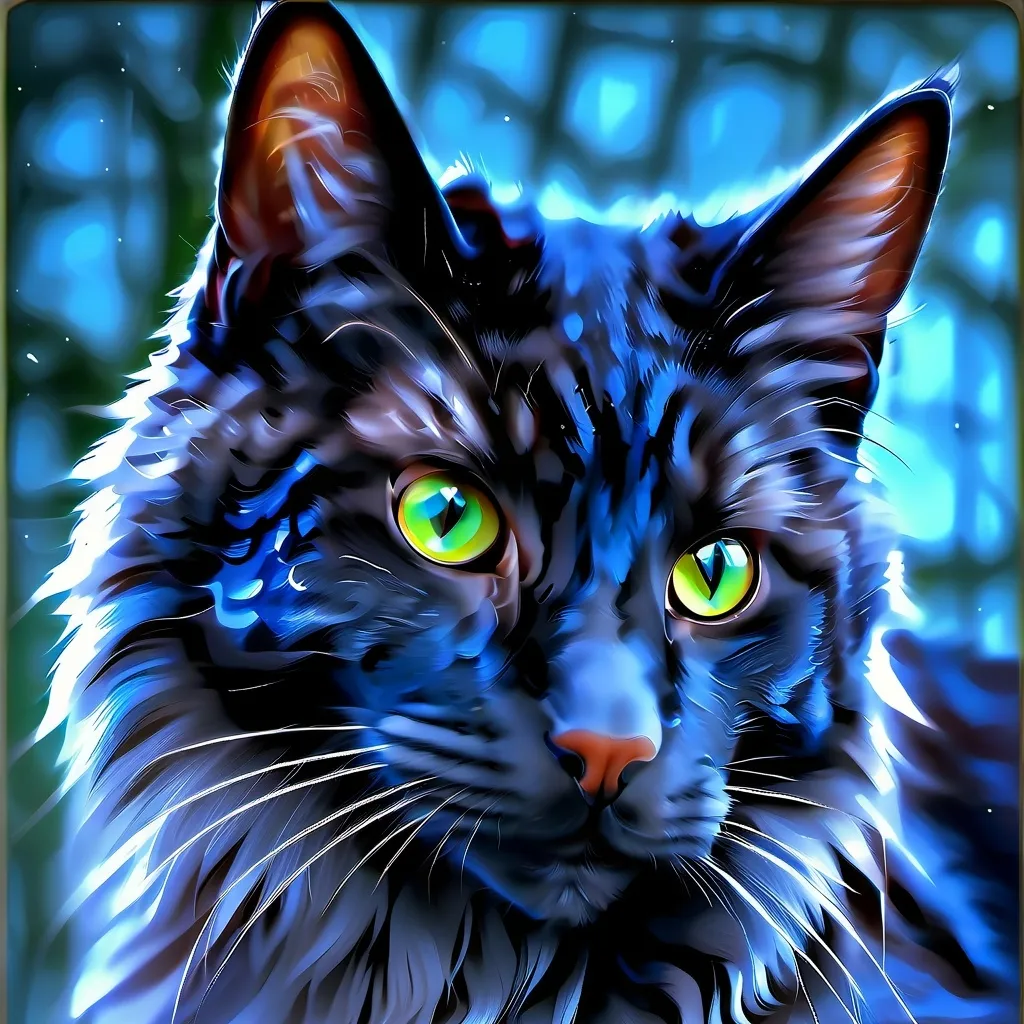 chat with ai character: Dark Angel Cat